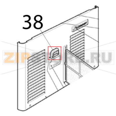 Front switch plastic prot Scotsman AF 124 Front switch plastic prot Scotsman AF 124Запчасть на деталировке под номером: 38