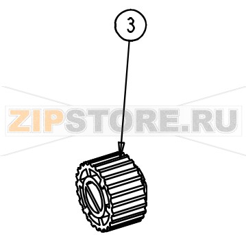 Шкив зубчатый (22 зубца) Datamax A-6310 Mark II LH Шкив зубчатый (23 зубца) Datamax A-6310 Mark II LHЗапчасть на сборочном чертеже под номером: 3Название запчасти Datamax на английском языке: (2PK) PULLEY TIMING 22 TEETH ROHS