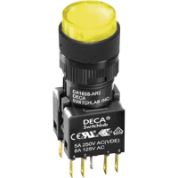 Кнопка 250 В/AC, 5 А, 1 x выкл/вкл, без фиксации, IP65, 1 шт DECA ADA16S6-MR1-B2KY