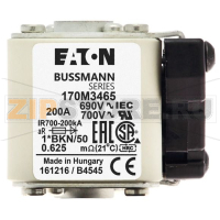 Предохранитель, 200 A, AC 690 В, 200 кА, size 1, aR, IEC UL Eaton FUSE 200A 690V 1 BKN 50 AR UC