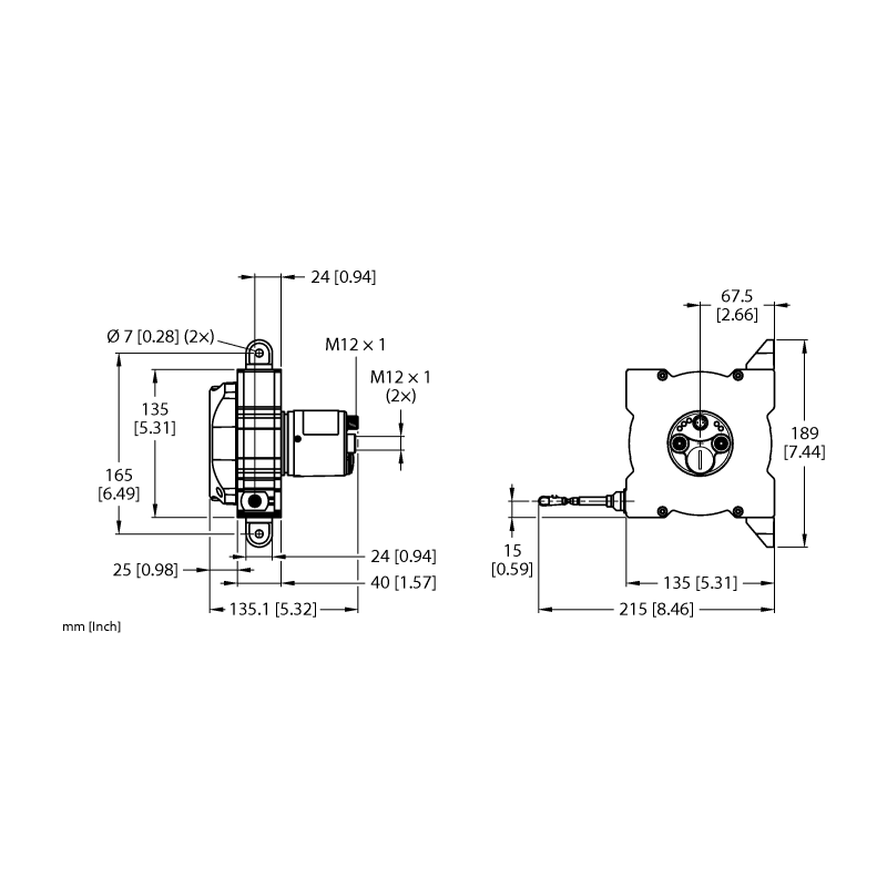 Энкодер тросиковый Turck DWE-8000-135-105-9E43B-B3M12 