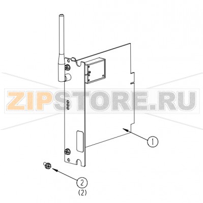 Wi-Fi-интерфейс Datamax A-4310 Mark II RH Wi-Fi-интерфейс Datamax A-4310 Mark II RHНазвание запчасти Datamax на английском языке: Wi-Fi Interface