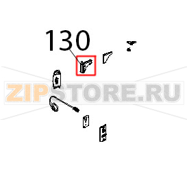 Cerniera sup. alluminio vetro Unox XBC 905 Cerniera sup. alluminio vetro Unox XBC 905Запчасть на деталировке под номером: 130