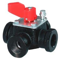 VCI31.32 - 4-ходовые поворотные клапаны, внутренняя резьба, PN10, DN32, kvs 16 Siemens VCI31.32