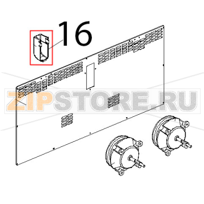Cuffia copri camino fumi L.M. Unox XF 193 Cuffia copri camino fumi L.M. Unox XF 193Запчасть на деталировке под номером: 16