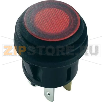 Кнопка 14 В/DC, 20 А, 1 x вкл/выкл, с фиксацией, красная, 1 шт TRU Components TC-R13-527D2B 