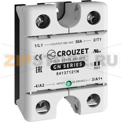 Реле твердотельное 50 А, 660 В/AC, 1 шт Crouzet GN50AZH 
