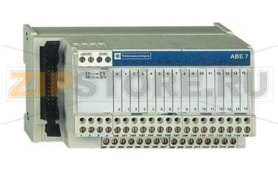 Модуль ввода/вывода с клемнным блоком 24 В, 16 каналов Schneider Electric ABE7H16S21 