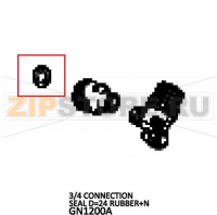 3/4 Connection seal D=24 rubber +N Unox XBC 805E