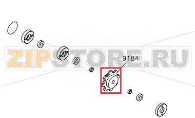 Ruota Motrice Per Catena Complanare Aristarco TR 1650                          Ruota Motrice Per Catena Complanare Aristarco TR 1650Запчасть на сборочном чертеже под номером: 9184Название запчасти Aristarco на итальянском языке: Ruota Motrice Per Catena Complanare Aristarco TR 1650