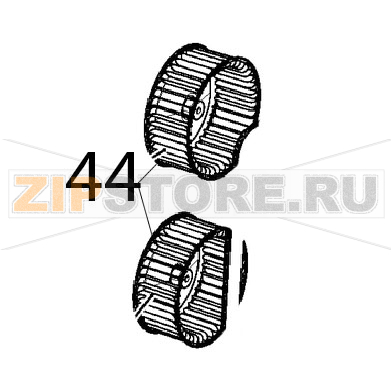 Ventola D196, H81, 39 pale, dado M8 Unox XBC 615EG Ventola D196, H81, 39 pale, dado M8 Unox XBC 615EGЗапчасть на деталировке под номером: 44