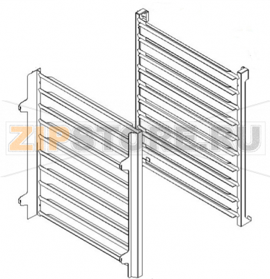 Pair of tray holders Angelo Po FX101E3  Pair of tray holders Angelo Po FX101E3Запчасть на 