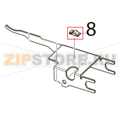 Cord keep Toshiba TEC B-SX5T-TS12/22-QP Cord keep Toshiba TEC B-SX5T-TS12/22-QPЗапчасть на деталировке под номером: 8