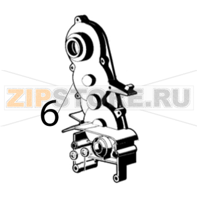 Gear box with bushing Ugolini MT 1 Gear box with bushing Ugolini MT 1Запчасть на деталировке под номером: 6