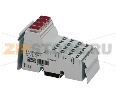 Клеммный модуль цифрового вывода Inline Phoenix Contact IB IL 24/230 DOR4/W-2MBD без принадлежностей, 4 переключающих позолоченных контакта реле, скорость передачи 2 Мбод, 5 - 253 В перемен. тока, 3 А.Минимальный заказ: 1 шт.Упаковка: 1 шт.