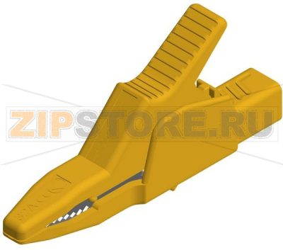 Зажим 32 A, 1 кВ, тип: крокодил, желтый Hirschmann AK 2 B 2540 I GELB / YELLOW 