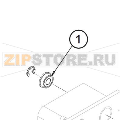 Бронзо-графитовая втулка Datamax W-6308 Бронзо-графитовая втулка Datamax W-6308Запчасть на сборочном чертеже под номером: 1Количество запчастей в комплекте: 2Название запчасти Datamax на английском языке: (2PK) Bearing, Flanged