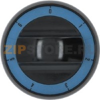 BLACK KNOB ø 72 mm 0-1-2-3-4-5-6