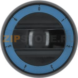 BLACK KNOB ø 72 mm 0-1-2-3-4-5-6 