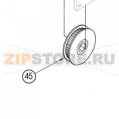 Фрикционная муфта в сборе 65 зубцов Datamax W-6208 Фрикционная муфта в сборе 65 зубцов Datamax W-6208Запчасть на сборочном чертеже под номером: 45Количество запчастей в комплекте: 1Название запчасти Datamax на английском языке: Slip Clutch Assy, 65 Teeth  
