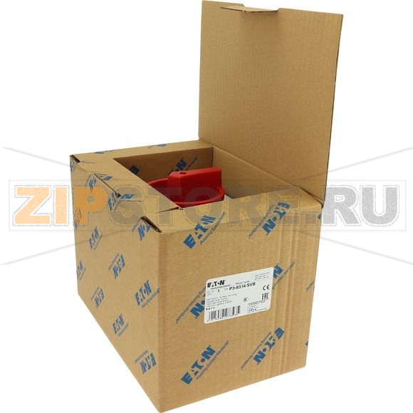 Выключатели главные, P3, 63 A, монтаж на поверхность, 3-полюсн Eaton P3-63/I4/SVB 