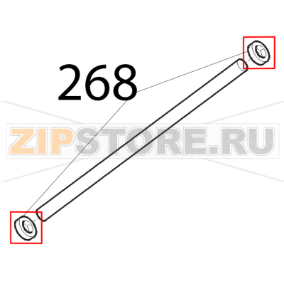 Gommino paracolpo ast. pr. Sirman Mirra 300 Gommino paracolpo ast. pr. Sirman Mirra 300Запчасть на деталировке под номером: 268