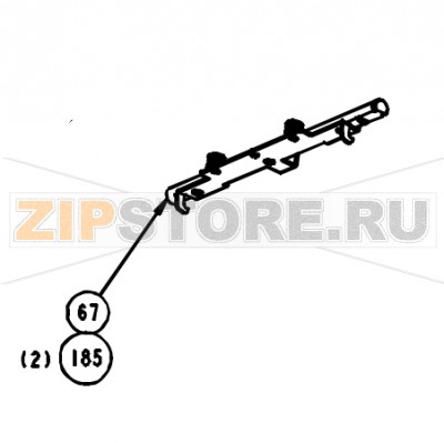 Пружина защелки .36 ODX.035 WD X .75LG Datamax A-4408 LH Пружина защелки .36 ODX.035 WD X .75LG Datamax A-4408 LHЗапчасть на сборочном чертеже под номером: 185Название запчасти Datamax на английском языке: SPRING COMP .36 ODX.035 WD X .75LG 