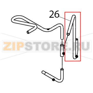 Pipe (A) - hot Hoshizaki IM-65NE-25 Pipe (A) - hot Hoshizaki IM-65NE-25Запчасть на деталировке под номером: 26
