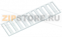 Маркировочная карта WMB; в картах; МАРКИРОВАНО; (50x); not stretchable; Вертикальная маркировка; с креплением на защелке; белые Wago 793-652