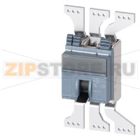 fixed-mounted sw. disconnector with handle frame 1600; 4AUX Icu=55kA @ 415V, 3-pole SD100; In=1250A without overload protection w/o short-circuit protection front bus connector offset Siemens 3VA2712-5.A06-....