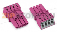 Разъем; 4-пол.; Код. B; 1,50 mm; розовые Wago 890-284/081-000