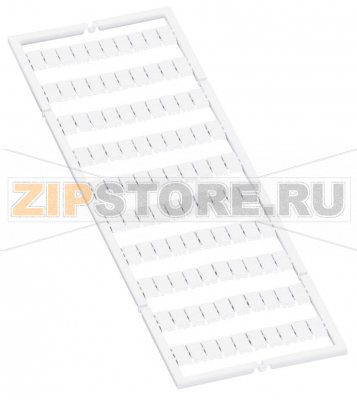 Маркировочная карта WMB; в картах; МАРКИРОВАНО; 1 / 2 (50 каждый); растягиваемые 5 - 5,2 мм; Горизонтальная маркировка; с креплением на защелке; белые Wago 793-5518 