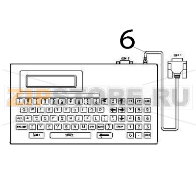 KP-200 Plus, stand-alone keyboard unit TSC TTP-244 Pro KP-200 Plus, stand-alone keyboard unit TSC TTP-244 ProЗапчасть на деталировке под номером: 6