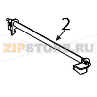 Latch assembly for peel roller bracket LH Zebra 110PAX4