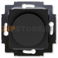 Диммер поворотно-нажимной 60-600 Вт, антрацит/дымчатый чёрный ABB 2CHH942247A6063