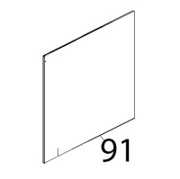 Vetro int. 449x436x6 TFL Unox XV 203G