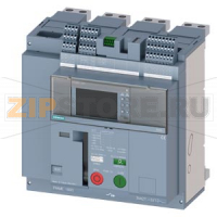 fixed-mounted molded case circuit breaker frame 1600; with RTC and 4AUX trip alarm switch S24; Icu "M" Icu=55kA @ 415V, 4-pole, right ETU660, LSIG, In=1600A display, meas., comm. function Ir=640...1600A Isd=0.6...10xIn, Ii=1.5...15xIn N conductor protec.