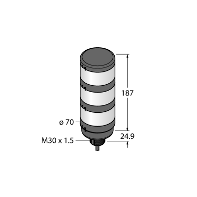 Колонна сигнальная, модульная Turck TL70GYR 