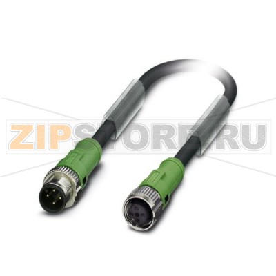 Кабель для датчика / исполнительного элемента Phoenix Contact SAC-4P-MS/ 2,0-186/FS SCO 4-полюсн., PUR, темно-серый RAL 7021, Штекеры прямое M12-SPEEDCON, А-кодирование, к Гнездо прямое M12-SPEEDCON, А-кодирование, Длина кабеля: 2 м.Минимальный заказ: 1 шт.Упаковка: 1 шт.