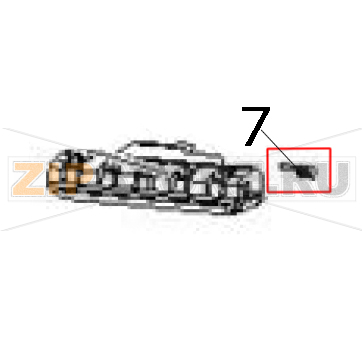 Ribbon out sensor Zebra ZD430 Ribbon out sensor Zebra ZD430Запчасть на деталировке под номером: 7