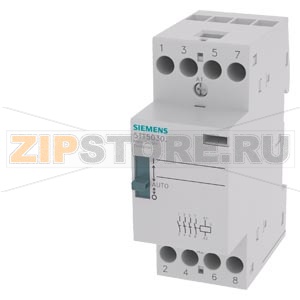 INSTA КОНТАКТОР 0/1 AUTOMATIC С 4 NO CONTACTS CONTACT FOR AC 230, 400V 25A ACTIVATION ACDC24V Siemens 5TT5030-8 