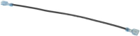 WIRE, JUMPER, 16AWG, BLK, 10IN L, 1/4IN