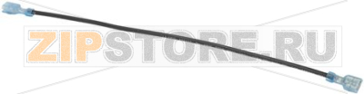 WIRE, JUMPER, 16AWG, BLK, 10IN L, 1/4IN 