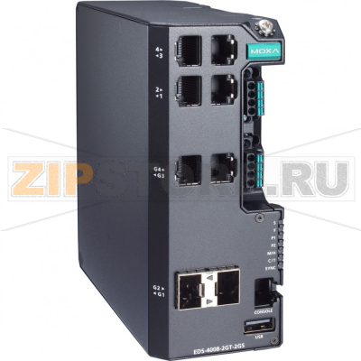 Коммутатор MOXA EDS-4008-2GT-2GS-LV-T 
