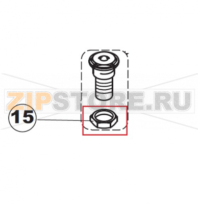 Ring Nut, Wash.Bush X5 Apach AC800                       Ring Nut, Wash.Bush X5 Apach AC800Запчасть на сборочном чертеже под номером:15Название запчасти Apach на итальянском языке: Ring Nut, Wash.Bush X5Apach AC800