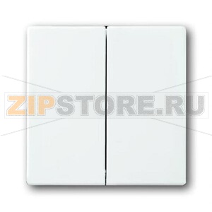 Клавиша для механизма двухклавишных выключателей/переключателей/кнопок, альпийский белый ABB 606.60 