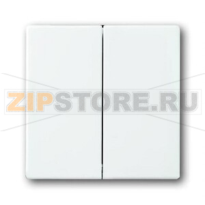 Клавиша для механизма двухклавишных выключателей/переключателей/кнопок, альпийский белый ABB 606.60 