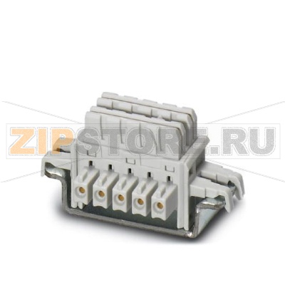 Корпуса для электронных устройств Phoenix Contact ME 6,2 TBUS-2 1,5/5-ST-3,81 VPE5 KMGY 