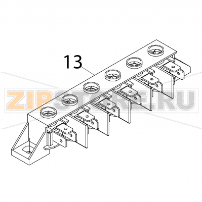 Auxiliary strip FV-122 Fagor AD-48 DD Auxiliary strip FV-122 Fagor AD-48 DDЗапчасть на деталировке под номером: 13Название запчасти Fagor на английском языке: Auxiliary strip FV-122 AD-48 DD.