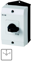 Переключатель, контакты: 8, 20 A, панель: 1-0-2, 60°, с фиксацией Eaton T0-4-8213/I1